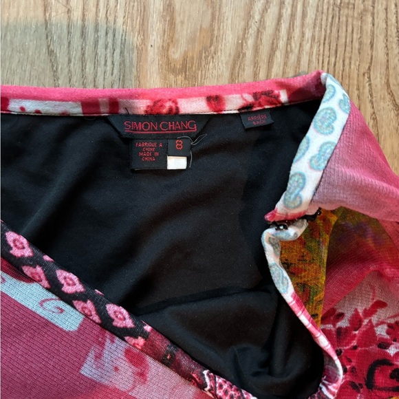 Colorful Floral and Black Lace Women's Skirt - Picture 3 of 7